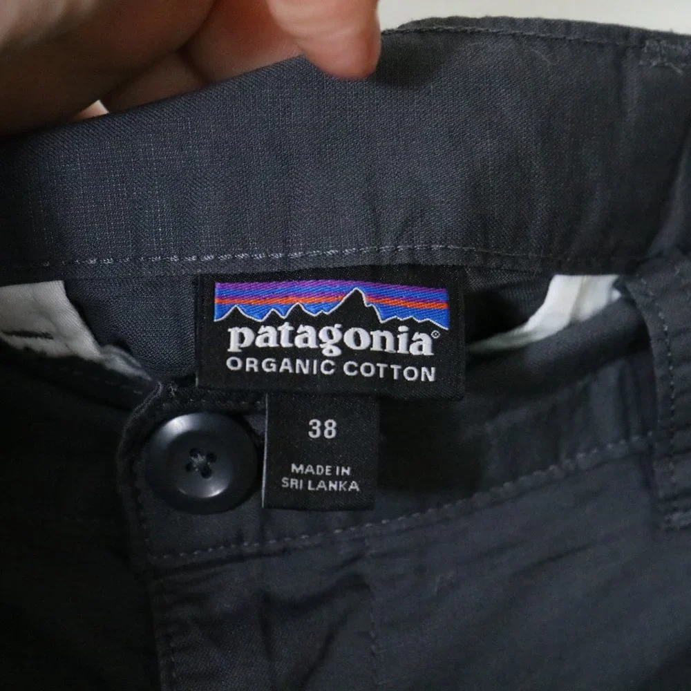 Patagonia Lightweight All Wear Hemp Shorts Size 38 6" Organic Cotton Flat Front - Picture 4 of 5